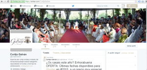 Posicionamiento web Malaga creacion y gestion de redes sociales smo twitter para Cortijo Galván